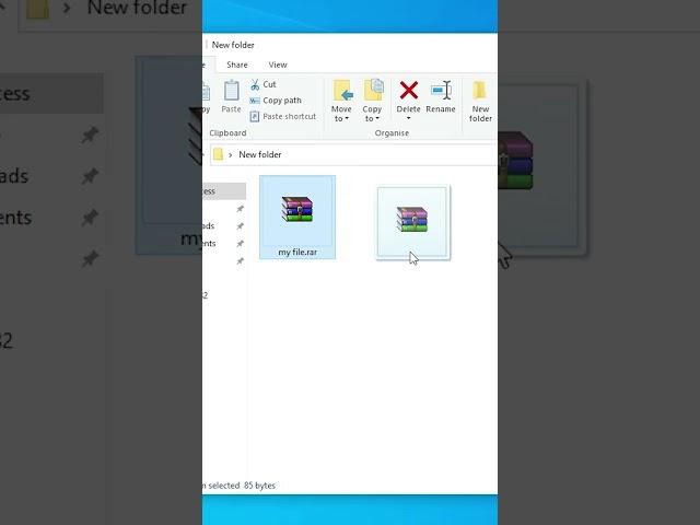 Short Way of Extracting RAR or ZIP File in Windows 10 PC or Laptop #windows10 #windows #zip