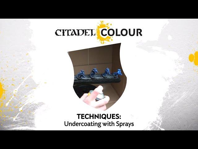 Citadel Colour - Undercoating with Sprays