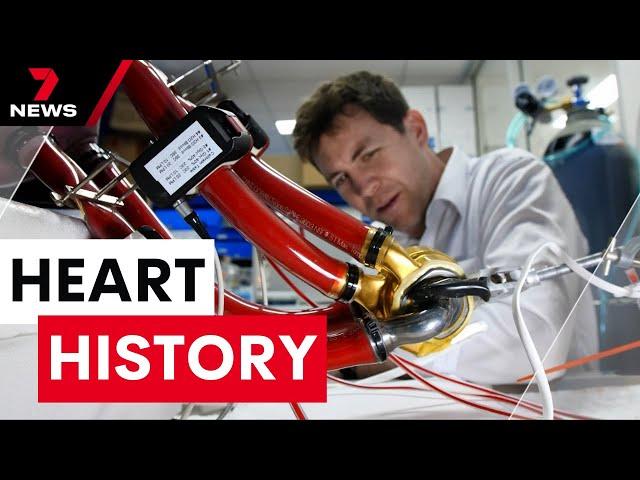 The Australian inventor behind a world-first titanium heart transplant | 7NEWS