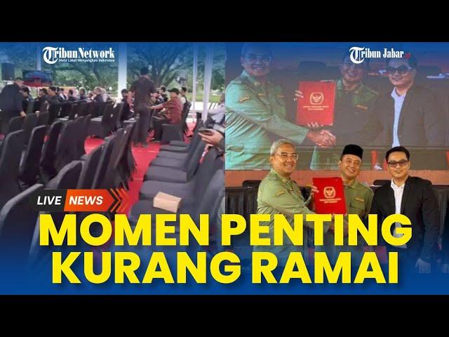 Kondisi Banyak Kursi Tamu Kosong, saat Momen Penetapan Wali Kota & Wakil Baru di Bandung