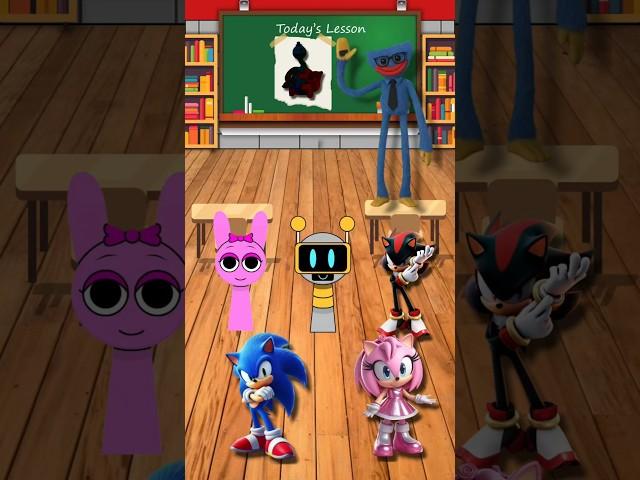 Who Did The Poppy PlayTime 4 Homework Best?  Sprunki vs Sonic vs Shadow