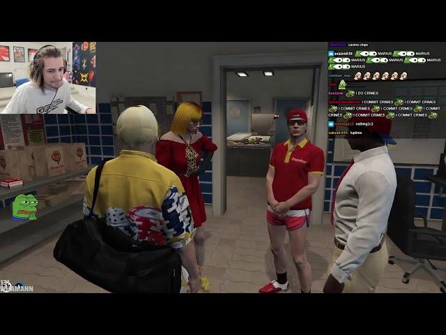 XQC GTA 5 RP (Role-Play) Part 22 (Disaster stream) 2021 Full VOD