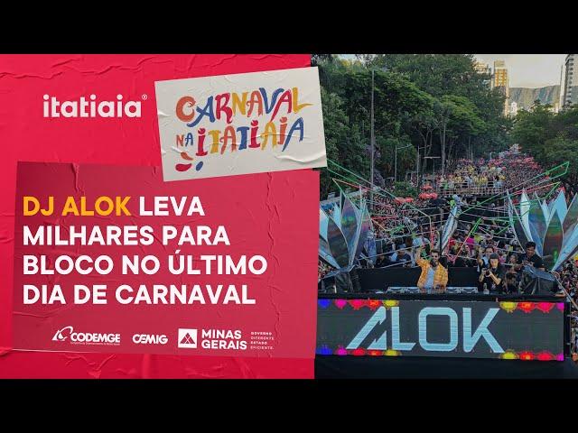 ALOK LEVA MILHARES DE FOLIÕES PARA A AV. AFONSO PENA NO ÚLTIMO DIA DE CARNAVAL