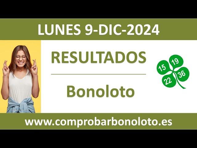 Resultado del sorteo Bonoloto del lunes 9 de diciembre de 2024