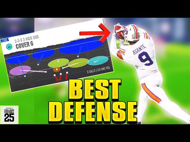 EA College Football 25 BEST ZONE DEFENSE!3-3-5 HIGH COVER 6 Defense SETUP!More USER PICKS INSTANTLY!