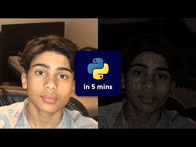 IMAGE TO ASCII USING PYTHON! (5 min)