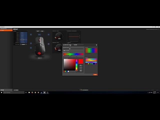 Gaming mouse Steelseries Rival 310 - software overview Steelseries Engine 3