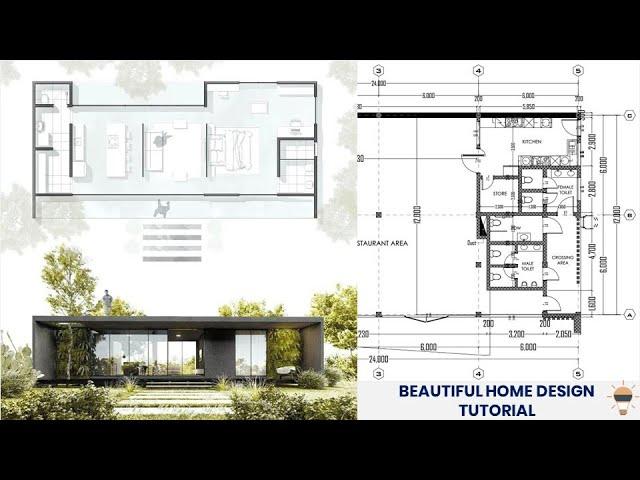 ArchiCAD 27 Tutorial - Beautiful Small House Modeling (Project from Lumion college)