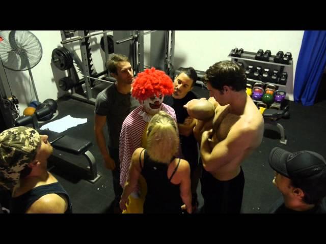 Ronald McDonald hits the GYM!