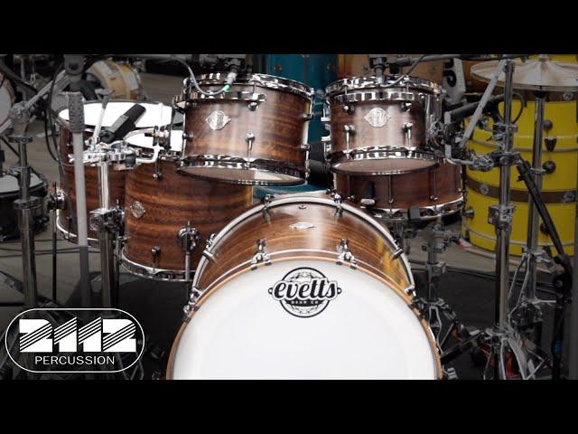 Evetts Spotted Gum 6-Piece Drum Set (Pre-Owned)