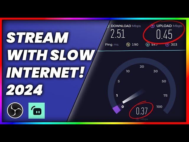 These OBS Settings WILL HELP YOU STREAM with SLOW INTERNET | Best OBS Settings For Slow Internet