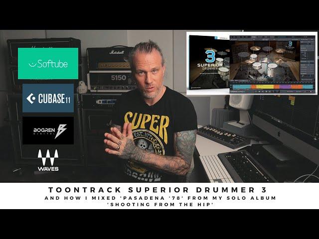 Toontrack SUPERIOR DRUMMER 3 - Amazing drum production software.