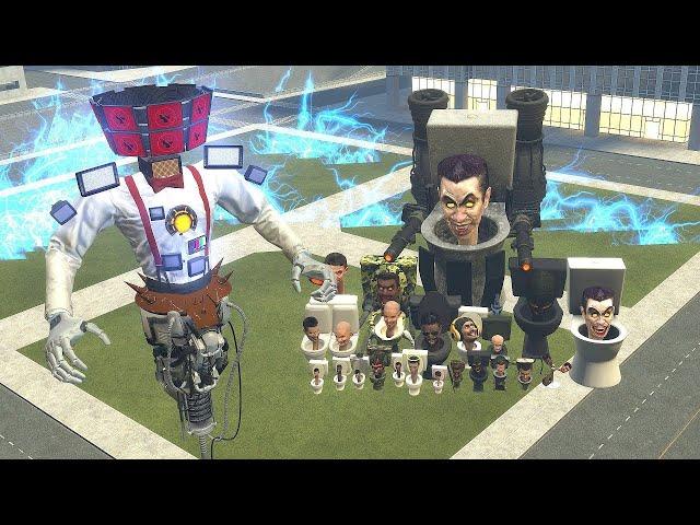 ULTIMATE TV MAN MECHA BOSS VS ALL SKIBIDI TOILET BOSSES In Garry's Mod! Compilation