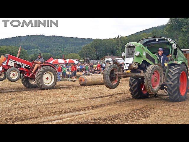 Tractor Pull | Oldtimer-Traktor-Baumstammziehen in Schaufling 2024  Video 2/2