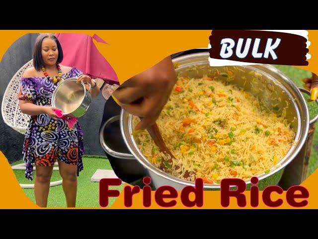 TASTY FRIED RICE FOR A SMALL PARTY | BULK FRIED RICE | DIARYOFAKITCHENLOVER