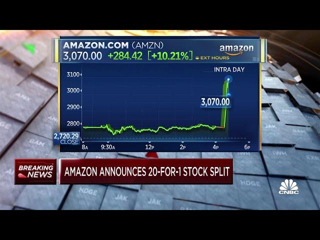 Amazon announces 20-for-1 stock split