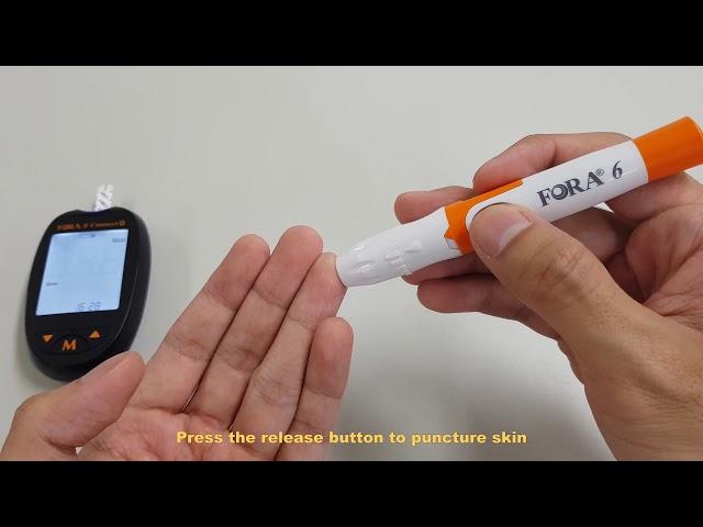 How to measure your blood with FORA 6 Connect