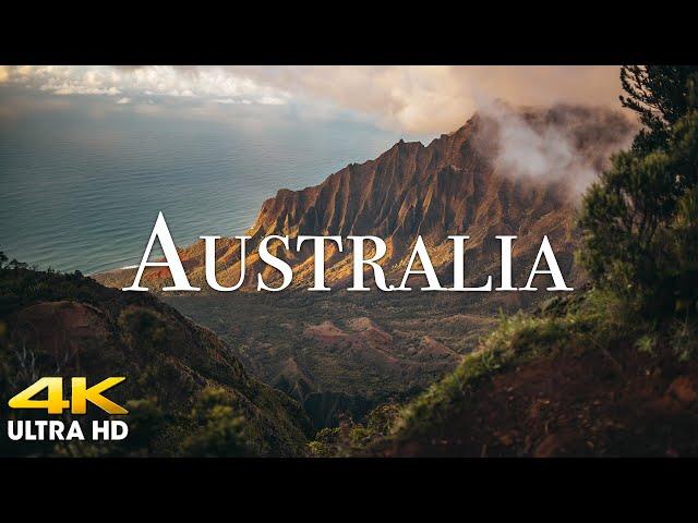 FLYING OVER AUSTRALIA (4K UHD) - Beautiful Nature Scenery with Relaxing Music | 4K VIDEO ULTRA HD