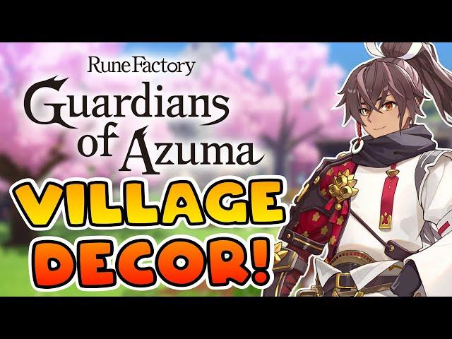 Decorating the Summer & Autumn Villages in Rune Factory: Guardians of Azuma!