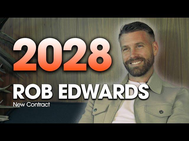 Rob Edwards signs new 4-year deal as Luton Town manager! ️ | Exclusive Interview