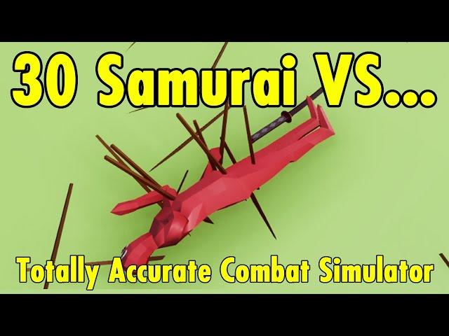 30 Samurai vs - Totally Accurate Battle Simulator - xBeau Gaming