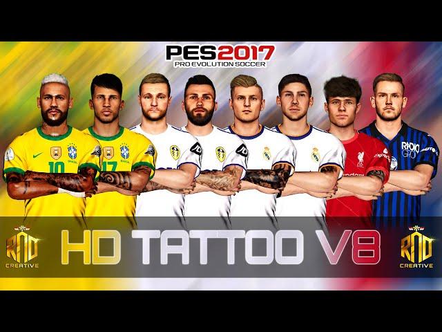 PES 2017 | UPDATE NEW HD TATTOO V8