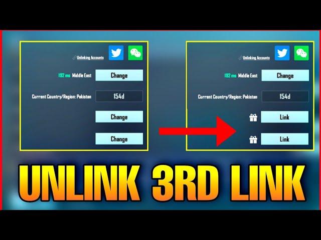 How to Unlink 3rd link PUBG Mobile