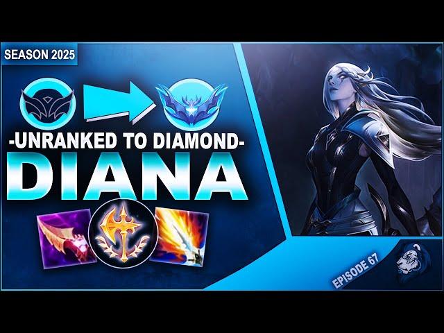 MY JUNGLE CONTROL WAS NUTS! DIANA! - Unranked to Diamond | League of Legends