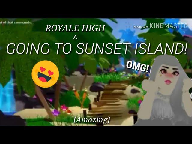 DISCOVERING SUNSET ISLAND IN ROYALE HIGH! | Royale High | PauleenTV