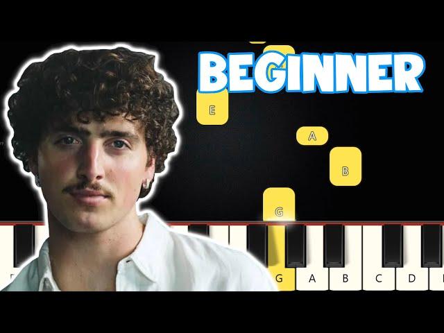 Beautiful Things - Benson Boone | Beginner Piano Tutorial | Easy Piano