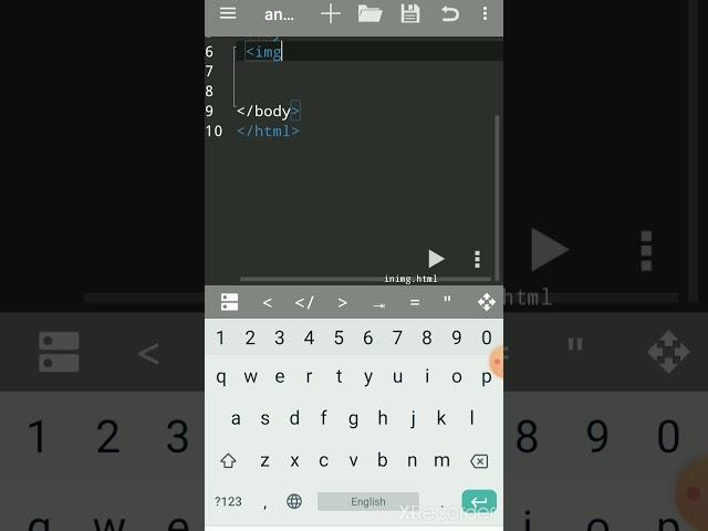 HTML How to Add Image on a Webpage using anWriter App on Android Mobile | insert image in HTML
