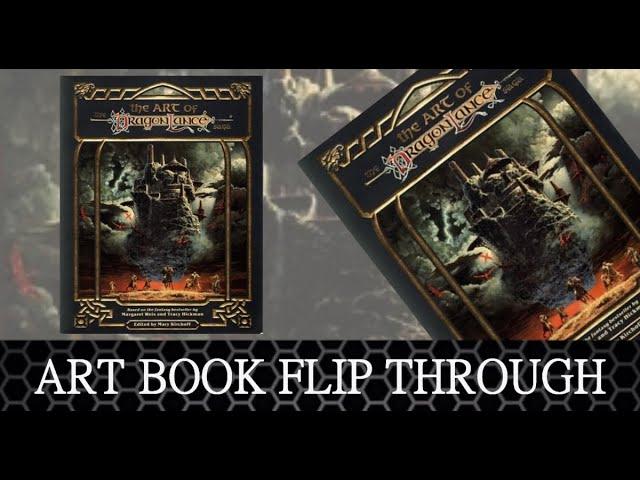 FANTASY ART BOOK FLIP THROUGH  -  THE ART OF DRAGONLANCE