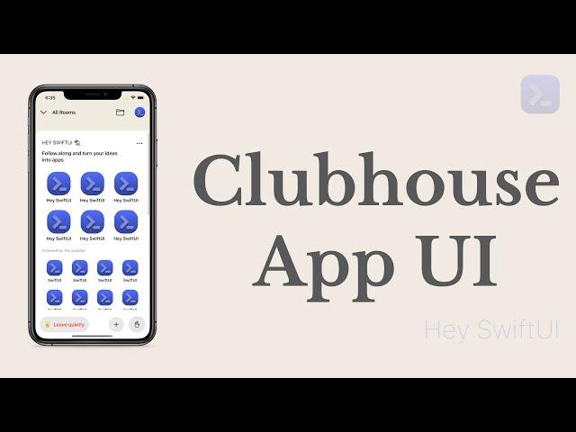 Clubhouse - Swift UI  - Speed Code Recreate