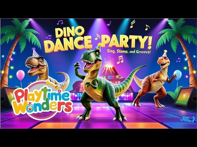 Dino Dance Party!  A Fun Dinosaur Nursery Rhyme for Kids!! #kidssongs #nurseryrhymes