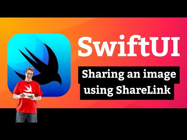 Sharing an image using ShareLink  – Instafilter SwiftUI Tutorial 13/13