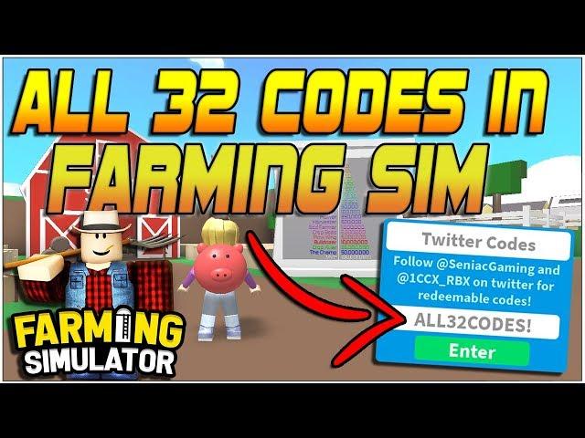 EVERY ROBLOX FARMING SIMULATOR CODE!