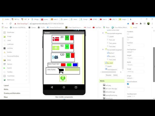 MIT App Inventor how to make a online shopping app