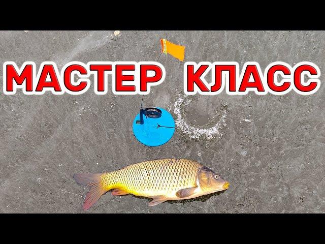 КАРП и САЗАН на ЖЕРЛИЦЫ!!! МАСТЕР-КЛАСС от ПРОФЕССИОНАЛА! Как ловить карпа и сазана зимой жерлицами?