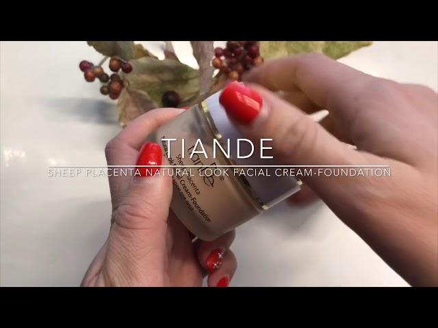 tianDe  Sheep Placenta Natural Look Facial Cream-Foundation + Olive Peeling