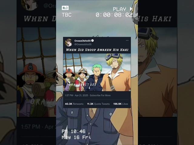 When Did Usoop Awaken His Haki  #anime #onepiece #luffy #zoro #sanji #shorts