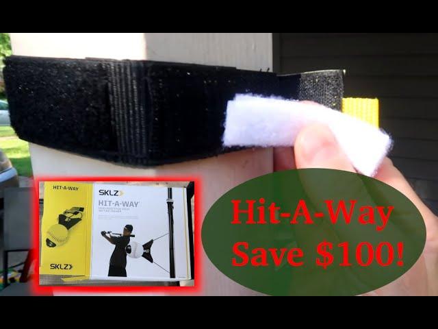 Save $100 on SKLZ Hit-A-Way baseball/softball trainer, Amazon review/set-up