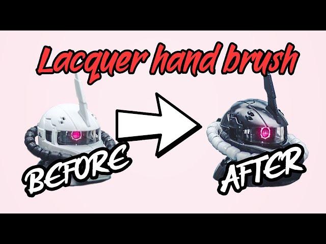 HOW TO HAND BRUSH YOUR GUNPLA WITH LACQUER | GUNDAM | TUTORIAL