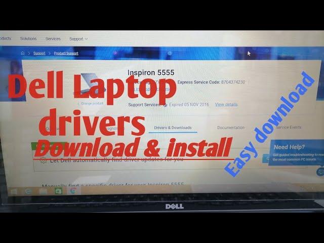 How to download & install dell original drivers for windows 7/8/10 | dell drivers download | EASY