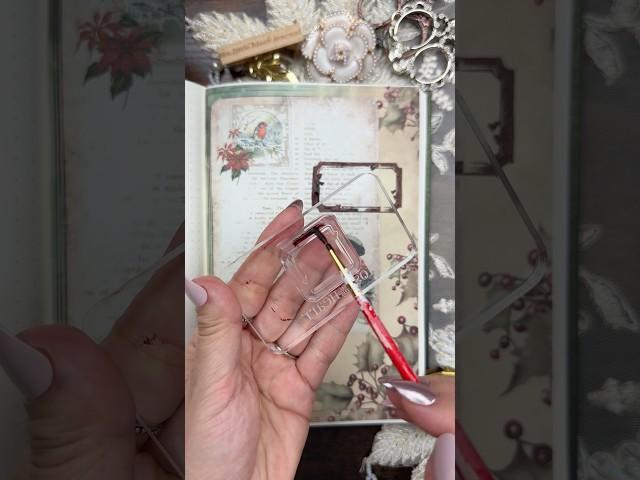 Vintage Christmas ️ ASMR Scrapbook Journal With Me using FerrisWheelPress NEW Port Pirouette INK