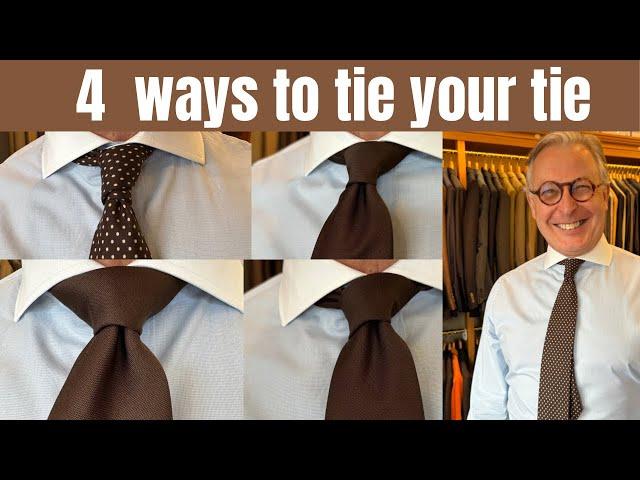 4 Ways to tie your tie