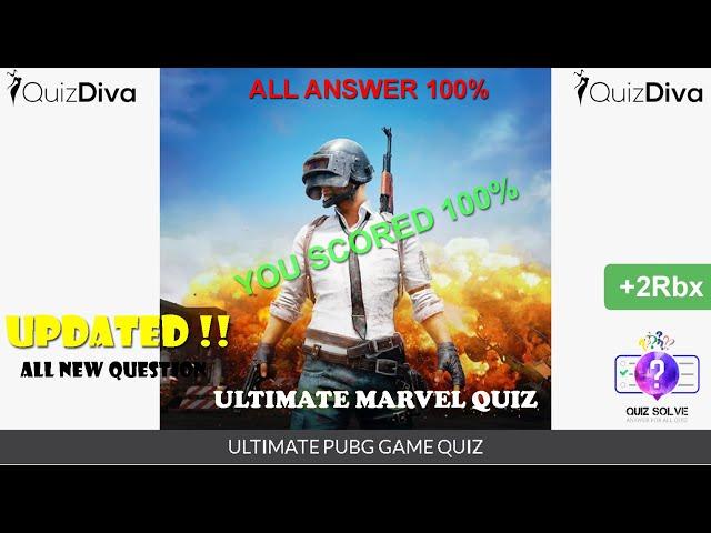 Quiz Diva Ultimate Pubg Game Quiz Answers all Questions UPDATED 2020 Score 100%