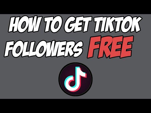 How To Get FREE TikTok Followers INSTANTLY! | Easy Trick | NO DOWNLOADS/SURVEYS |