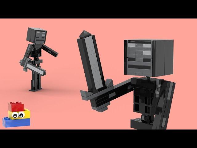 It's a BIG Wither Skeleton made out of LEGO! (Minecraft Big Fig Tutorial)