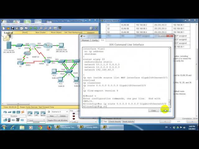 CCNA4 9.2.3.12 Packet Tracer   Troubleshooting Enterprise Networks 1