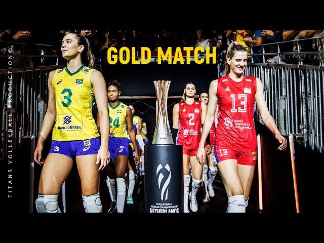 Unbelievable Volleyball Actions - Brazil vs Serbia GOLD Match World Championship 2022